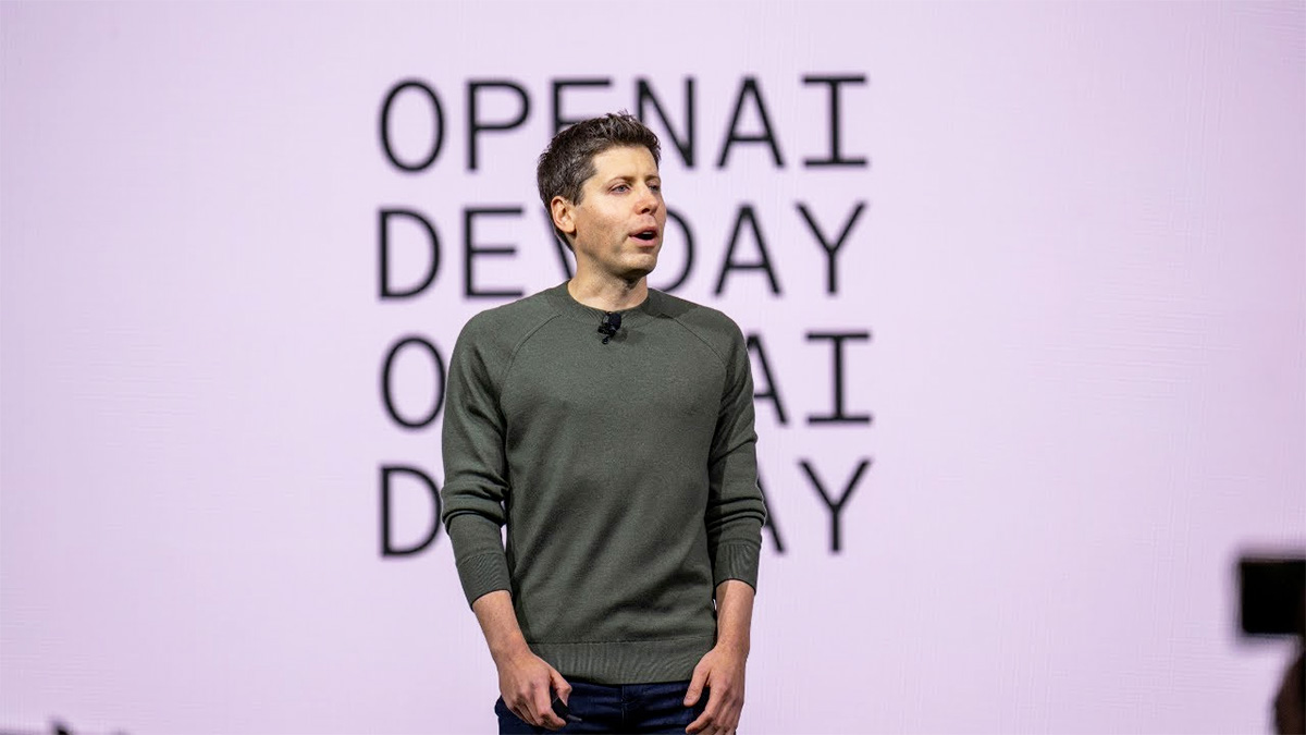 OpenAI CEO Sam Altman during the DevDay conference